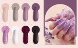 PURPLE GLITTER-DIP POWDER KIT WITH MANICURE TOOLS (2 IN 1 ACRYLIC DIP)